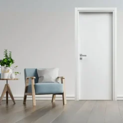 Porta battente reversibile per interni 80x210h cm bianca Niagara