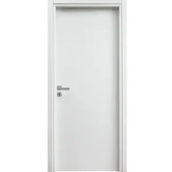 Porta battente reversibile per interni 80x210h cm bianca Niagara