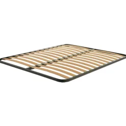Rete matrimoniale ortopedica 160x200cm con telaio in acciaio e doghe in legno di faggio Venice