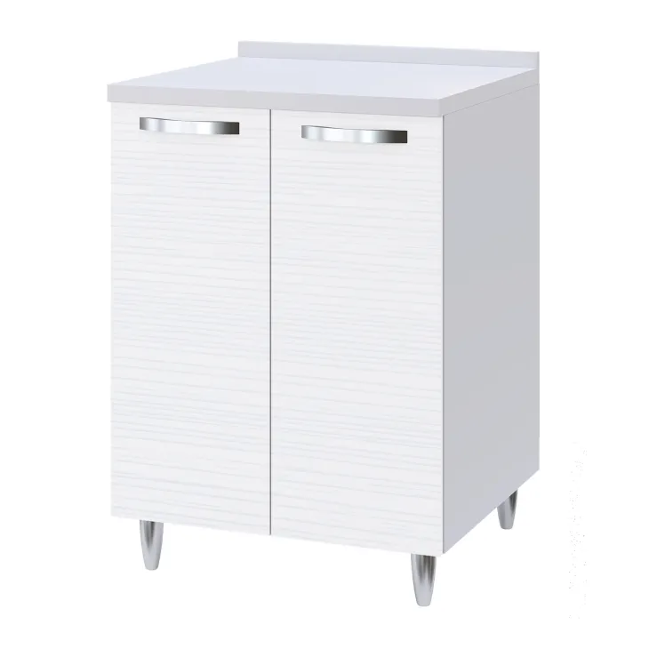 Set base e pensile cucina 60cm 2 ante bianco frassinato Talise