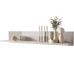 Set mobili soggiorno completo con frontali cannettati beige Ziggy 4