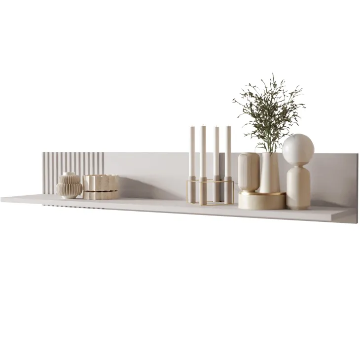 Set mobili soggiorno completo con frontali cannettati beige Ziggy 4