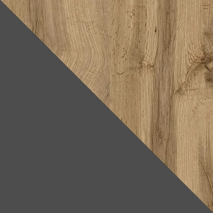 Set mobili soggiorno completo rovere antracite Modesta