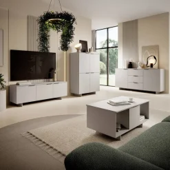 Set mobili soggiorno completo beige cashmere Stone
