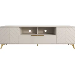 Set mobili soggiorno completo beige frontali serigrafati Miriam 1