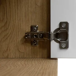 Set mobili soggiorno completo rovere effetto marmo bianco Roundi