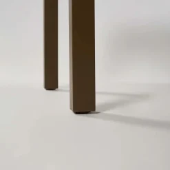 Set tavolo da giardino allungabile 200/300cm tortora + 6 sedie con braccioli quadrati tortora Brezza