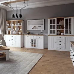Tavolino da salotto 70x70cm bianco frassinato rovere Provenza