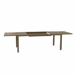 Tavolo da giardino allungabile 200/300x100cm in alluminio tortora Brezza
