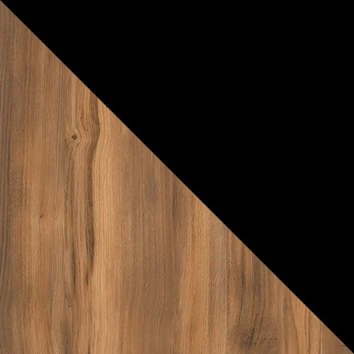 Vetrina moderna 54x182h cm 2 ante serigrafato rovere nero Duplo