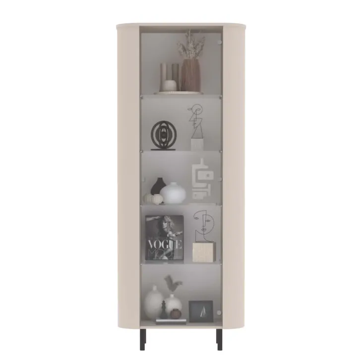Vetrinetta 80x200h cm 1 anta beige cashmere Lucrezia